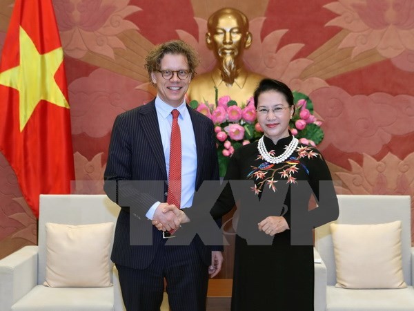 NA Chairwoman receives Swedish, Hungarian ambassadors - ảnh 1